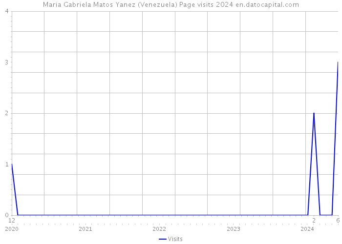Maria Gabriela Matos Yanez (Venezuela) Page visits 2024 