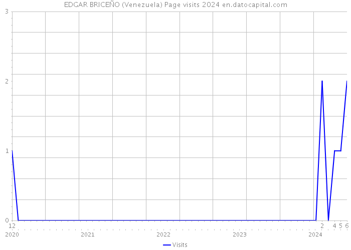 EDGAR BRICEÑO (Venezuela) Page visits 2024 