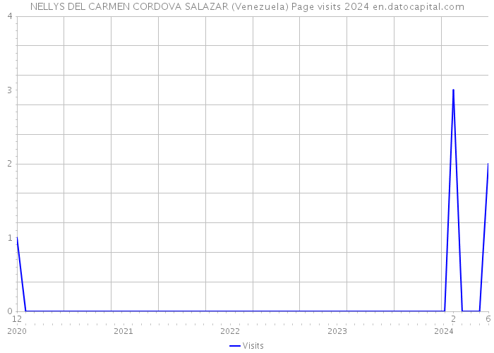 NELLYS DEL CARMEN CORDOVA SALAZAR (Venezuela) Page visits 2024 