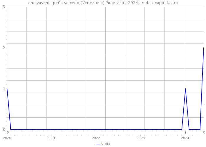ana yasenia peña salcedo (Venezuela) Page visits 2024 