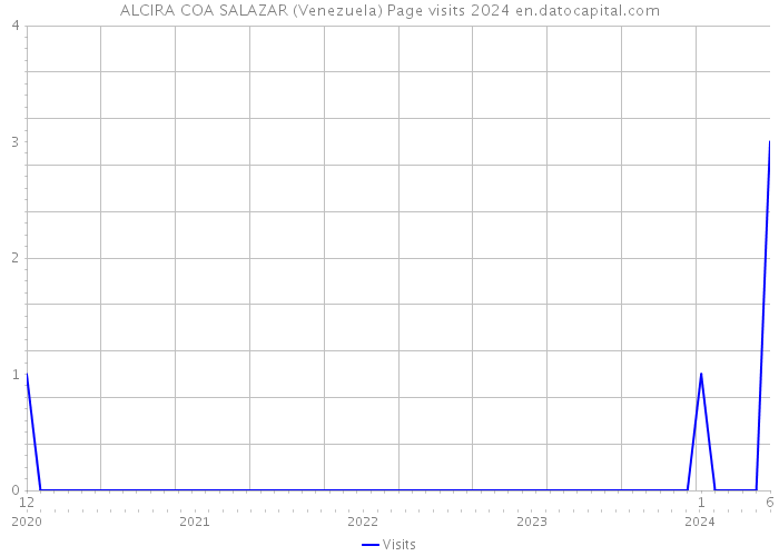 ALCIRA COA SALAZAR (Venezuela) Page visits 2024 