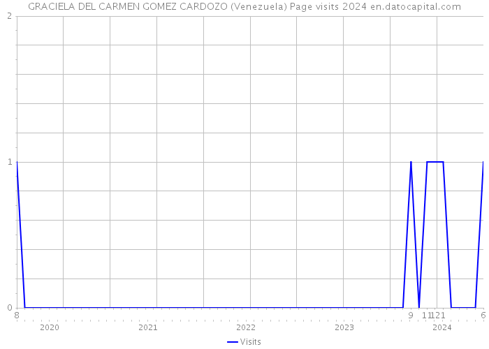 GRACIELA DEL CARMEN GOMEZ CARDOZO (Venezuela) Page visits 2024 