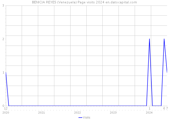 BENICIA REYES (Venezuela) Page visits 2024 