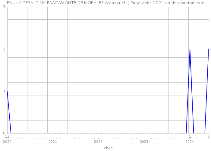 FANNY GERALDINA BRACAMONTE DE MORALES (Venezuela) Page visits 2024 