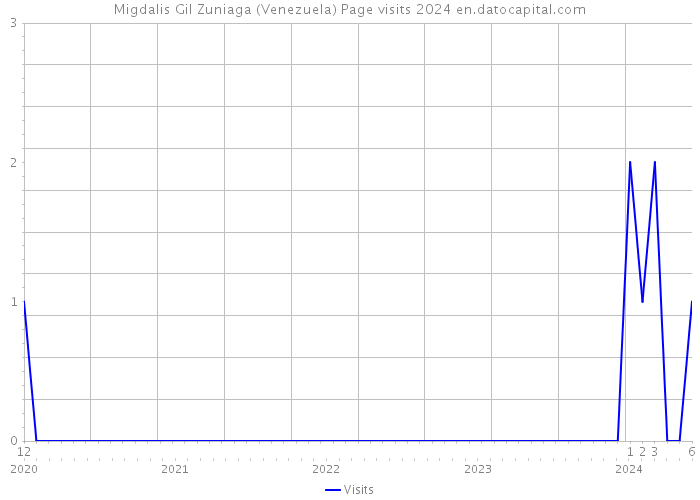 Migdalis Gil Zuniaga (Venezuela) Page visits 2024 