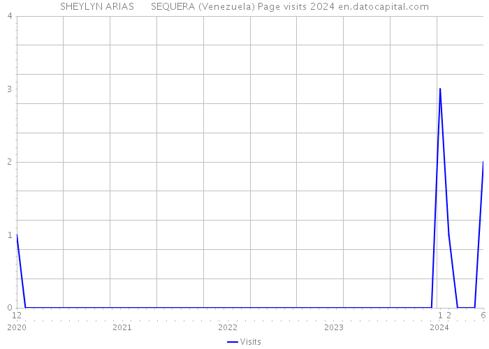 SHEYLYN ARIAS SEQUERA (Venezuela) Page visits 2024 