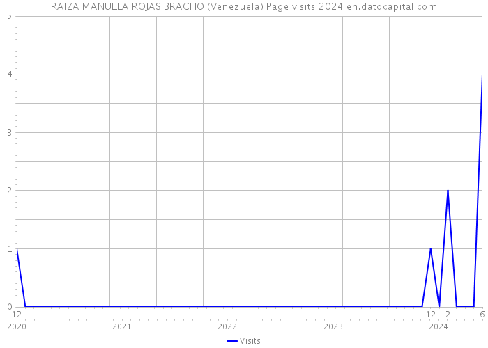 RAIZA MANUELA ROJAS BRACHO (Venezuela) Page visits 2024 