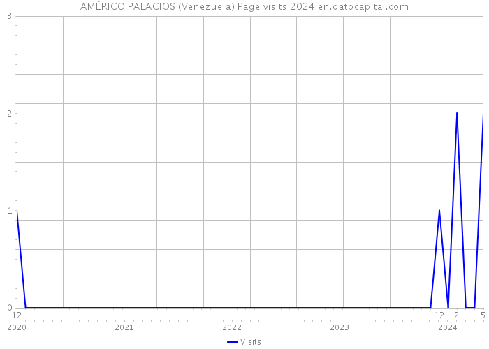 AMÉRICO PALACIOS (Venezuela) Page visits 2024 
