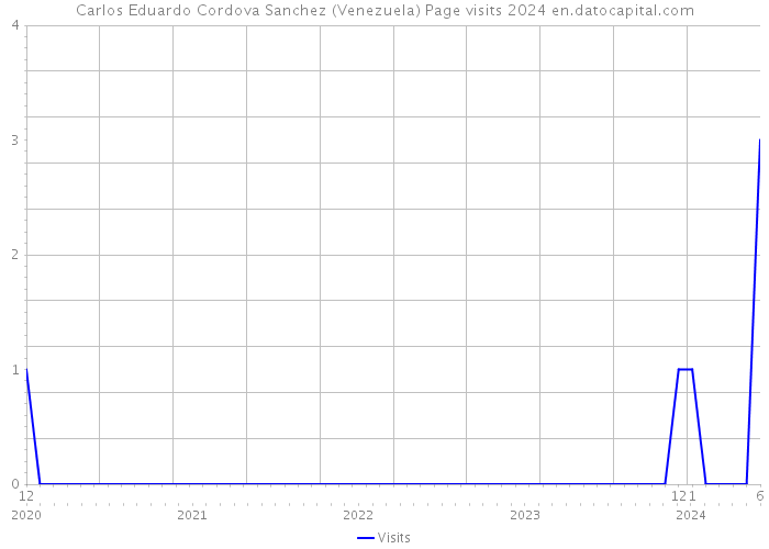 Carlos Eduardo Cordova Sanchez (Venezuela) Page visits 2024 