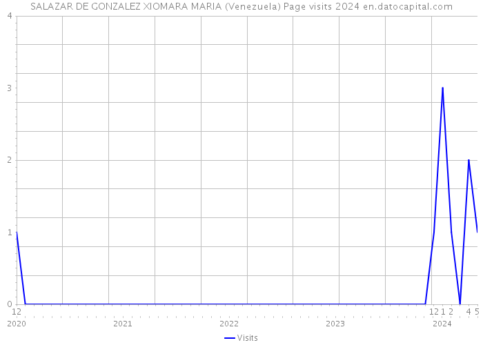 SALAZAR DE GONZALEZ XIOMARA MARIA (Venezuela) Page visits 2024 