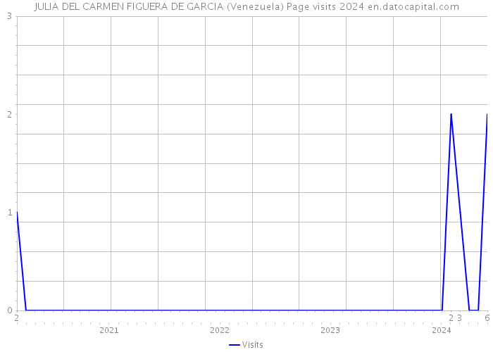 JULIA DEL CARMEN FIGUERA DE GARCIA (Venezuela) Page visits 2024 
