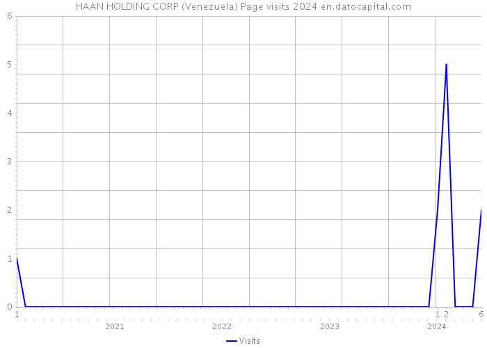 HAAN HOLDING CORP (Venezuela) Page visits 2024 