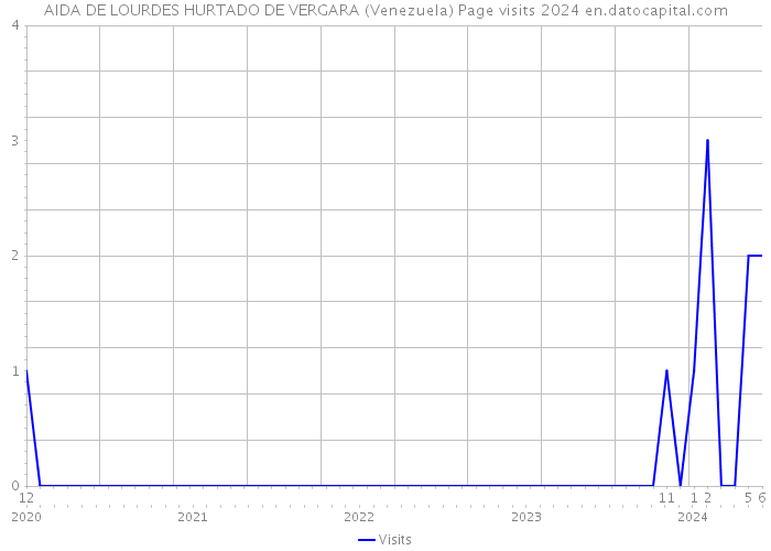 AIDA DE LOURDES HURTADO DE VERGARA (Venezuela) Page visits 2024 