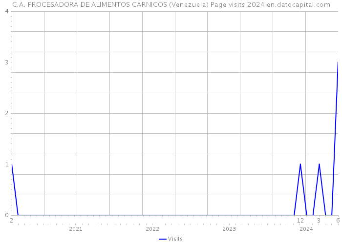 C.A. PROCESADORA DE ALIMENTOS CARNICOS (Venezuela) Page visits 2024 