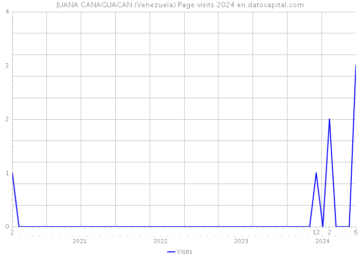 JUANA CANAGUACAN (Venezuela) Page visits 2024 