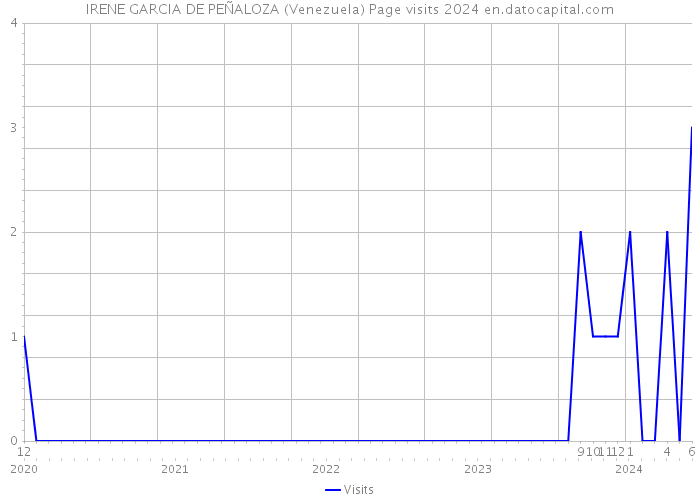 IRENE GARCIA DE PEÑALOZA (Venezuela) Page visits 2024 