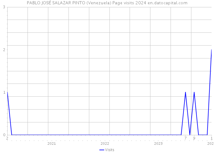 PABLO JOSÉ SALAZAR PINTO (Venezuela) Page visits 2024 