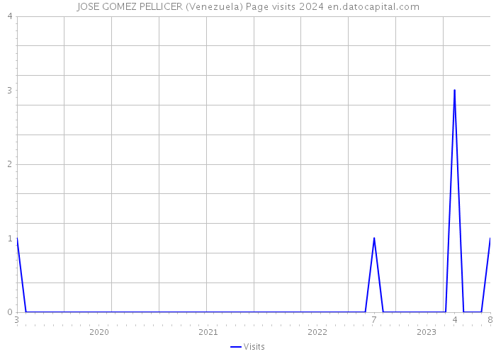 JOSE GOMEZ PELLICER (Venezuela) Page visits 2024 
