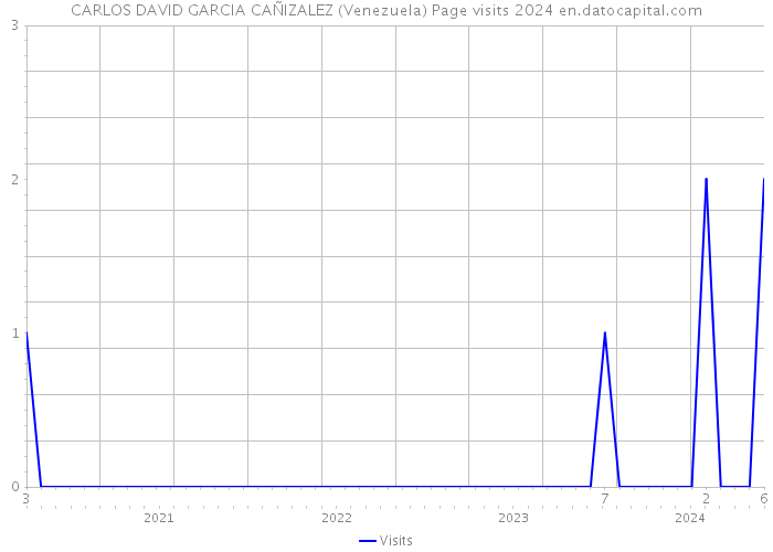 CARLOS DAVID GARCIA CAÑIZALEZ (Venezuela) Page visits 2024 
