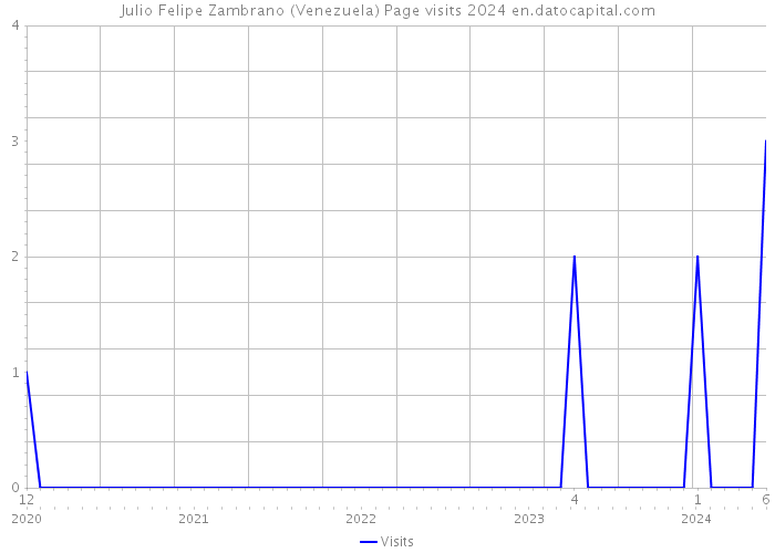Julio Felipe Zambrano (Venezuela) Page visits 2024 