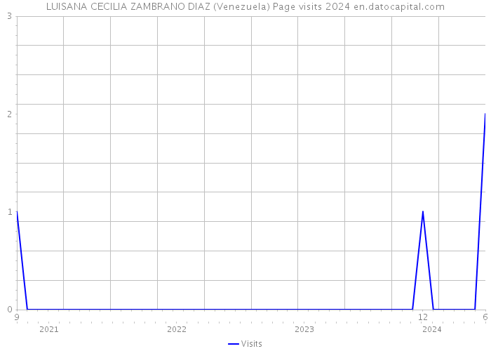 LUISANA CECILIA ZAMBRANO DIAZ (Venezuela) Page visits 2024 