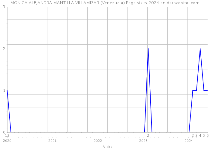 MONICA ALEJANDRA MANTILLA VILLAMIZAR (Venezuela) Page visits 2024 
