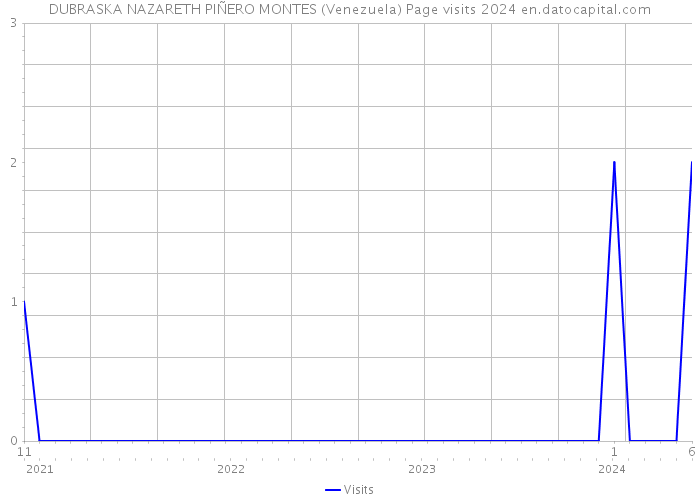DUBRASKA NAZARETH PIÑERO MONTES (Venezuela) Page visits 2024 