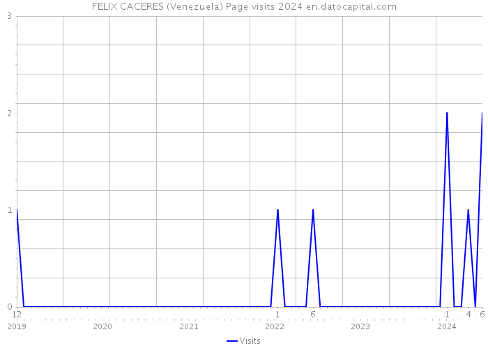 FELIX CACERES (Venezuela) Page visits 2024 