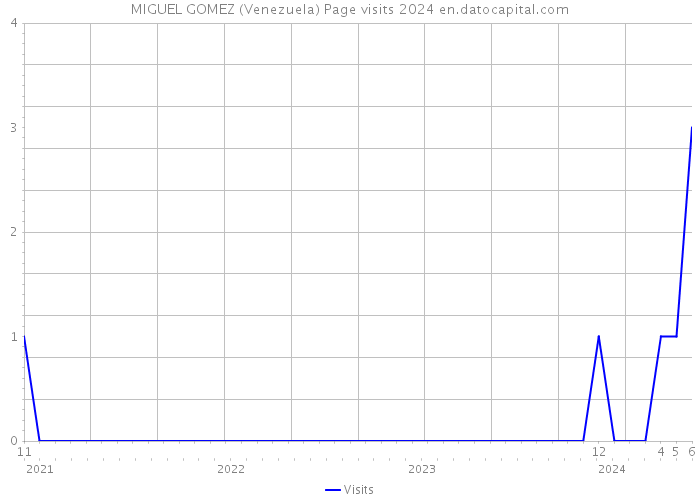 MIGUEL GOMEZ (Venezuela) Page visits 2024 