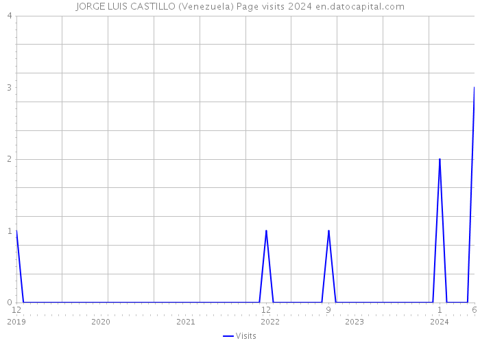 JORGE LUIS CASTILLO (Venezuela) Page visits 2024 