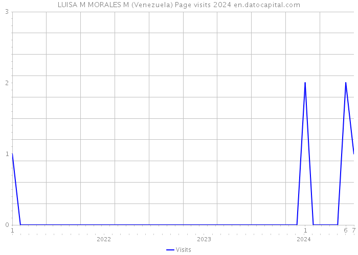 LUISA M MORALES M (Venezuela) Page visits 2024 