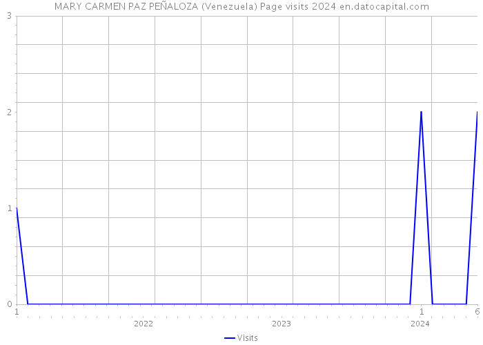MARY CARMEN PAZ PEÑALOZA (Venezuela) Page visits 2024 