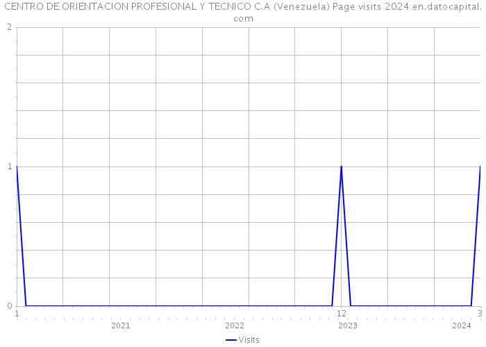CENTRO DE ORIENTACION PROFESIONAL Y TECNICO C.A (Venezuela) Page visits 2024 