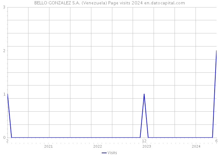 BELLO GONZALEZ S.A. (Venezuela) Page visits 2024 