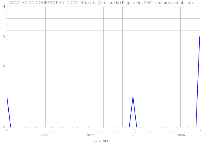 ASOCIACION COOPERATIVA DIGON 49, R. L. (Venezuela) Page visits 2024 