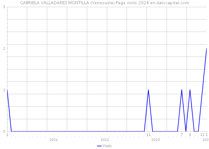 GABRIELA VALLADARES MONTILLA (Venezuela) Page visits 2024 