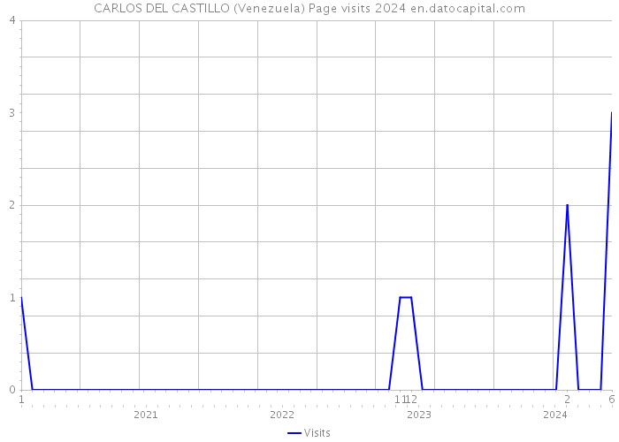 CARLOS DEL CASTILLO (Venezuela) Page visits 2024 
