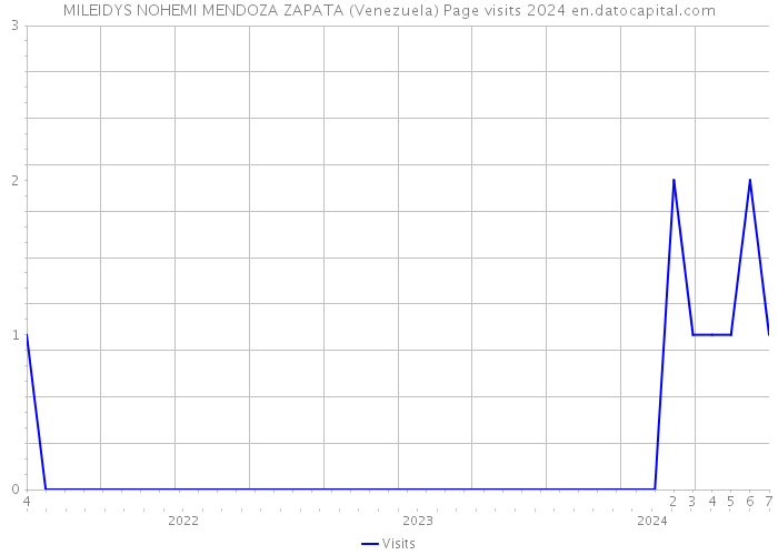 MILEIDYS NOHEMI MENDOZA ZAPATA (Venezuela) Page visits 2024 