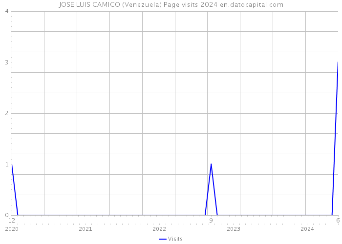 JOSE LUIS CAMICO (Venezuela) Page visits 2024 