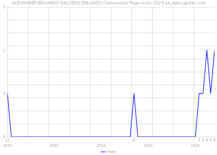 ALEXANDER EDUARDO SALCEDO DELGADO (Venezuela) Page visits 2024 