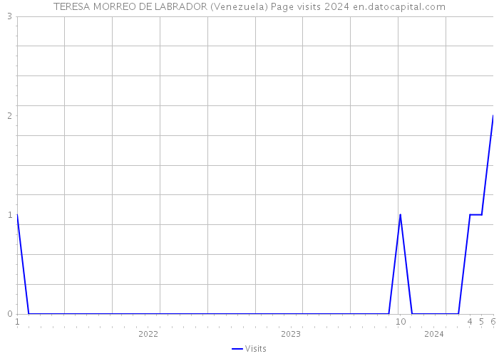 TERESA MORREO DE LABRADOR (Venezuela) Page visits 2024 