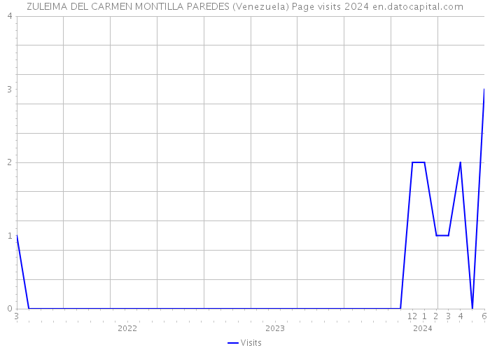 ZULEIMA DEL CARMEN MONTILLA PAREDES (Venezuela) Page visits 2024 