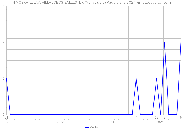 NINOSKA ELENA VILLALOBOS BALLESTER (Venezuela) Page visits 2024 