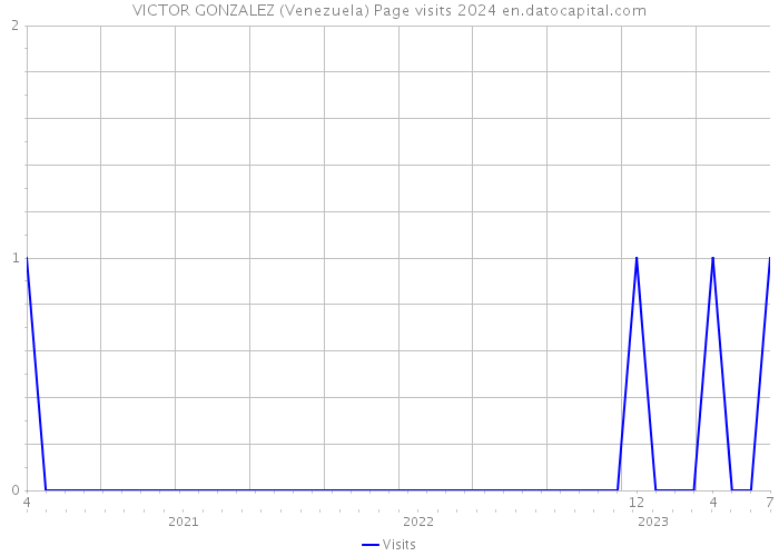 VICTOR GONZALEZ (Venezuela) Page visits 2024 