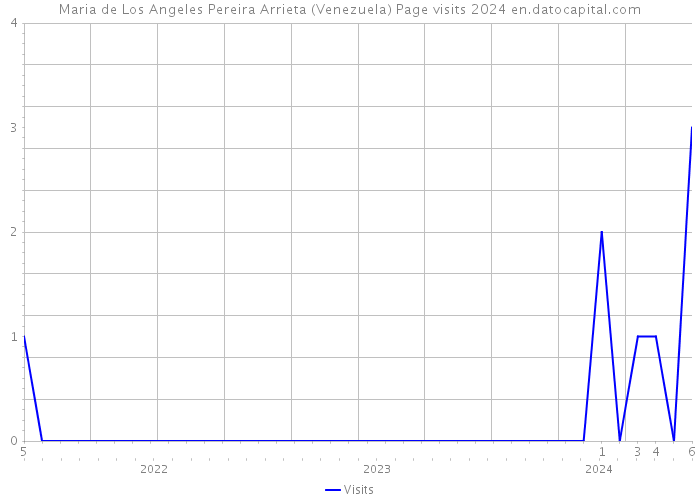 Maria de Los Angeles Pereira Arrieta (Venezuela) Page visits 2024 