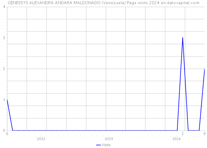GENESSYS ALEXANDRA ANDARA MALDONADO (Venezuela) Page visits 2024 