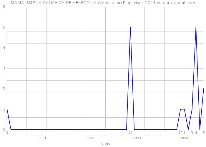 MARIA ISMENIA CANCHICA DE MENEGOLLA (Venezuela) Page visits 2024 