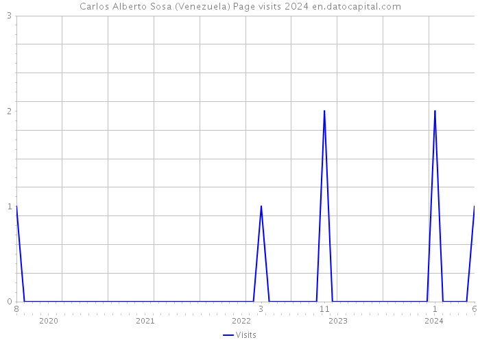 Carlos Alberto Sosa (Venezuela) Page visits 2024 