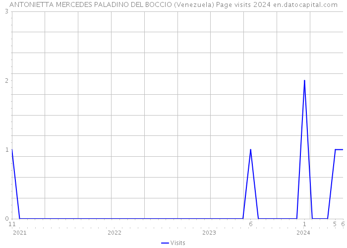 ANTONIETTA MERCEDES PALADINO DEL BOCCIO (Venezuela) Page visits 2024 