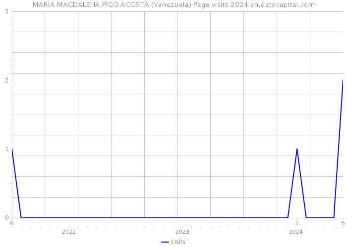 MARIA MAGDALENA PICO ACOSTA (Venezuela) Page visits 2024 
